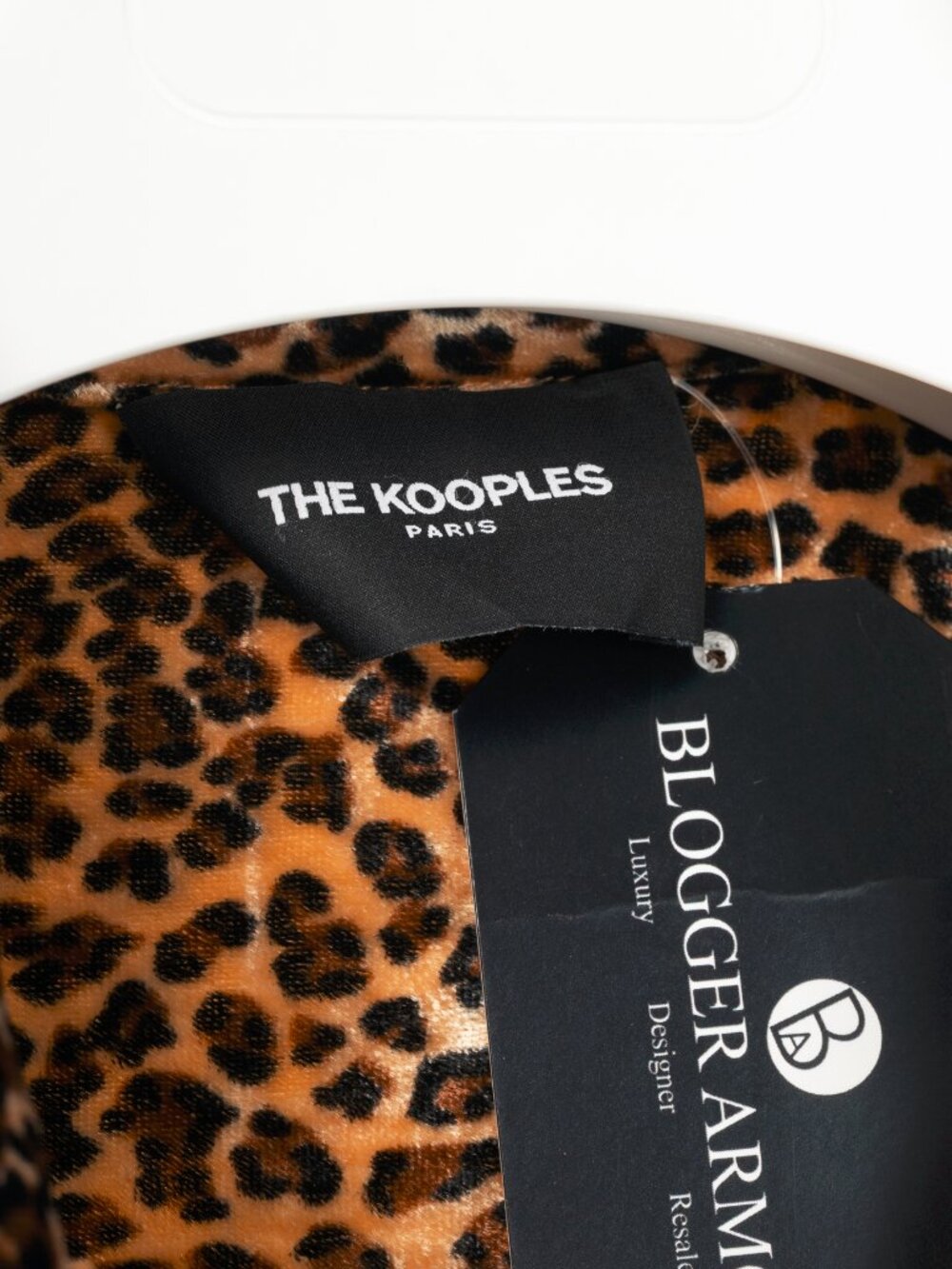 The Kooples Leopard Velvet Buttoned Tunic Shirt - Picture 10 of 12